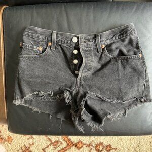 Levi’s 501 Jeans Shorts Sz 27 Black